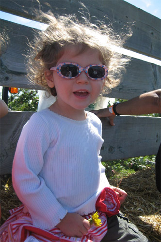 baby wearing sunglasses